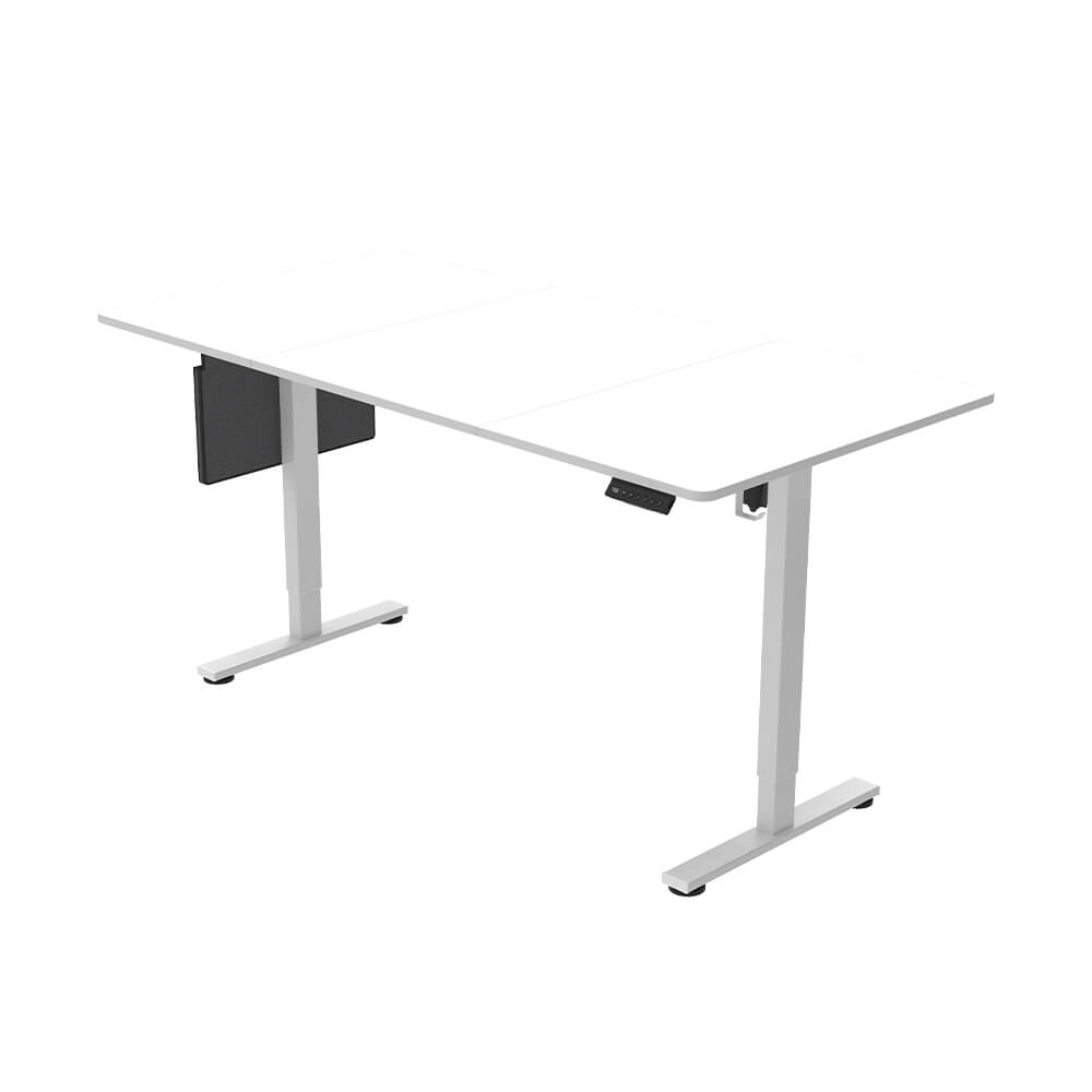 Höhenverstellbarer Schreibtisch ELMO Weiß - 120 x 60 cm