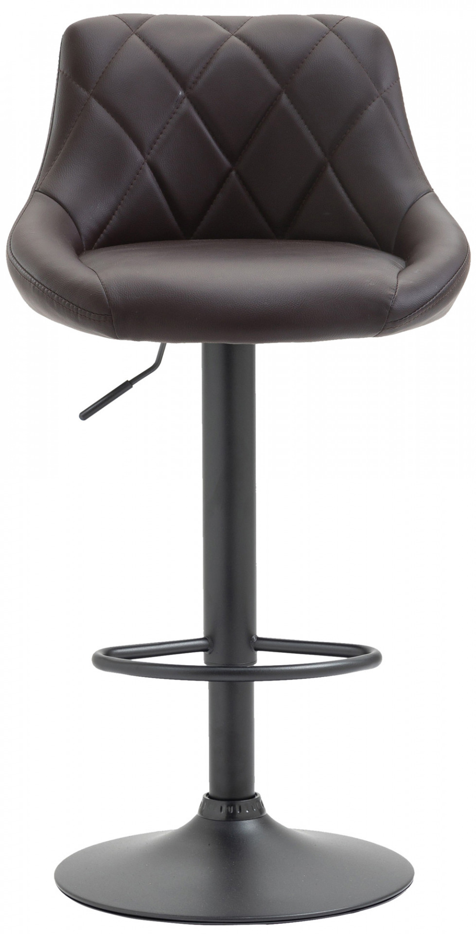 Barhocker Lazio Kunstleder schwarz, braun