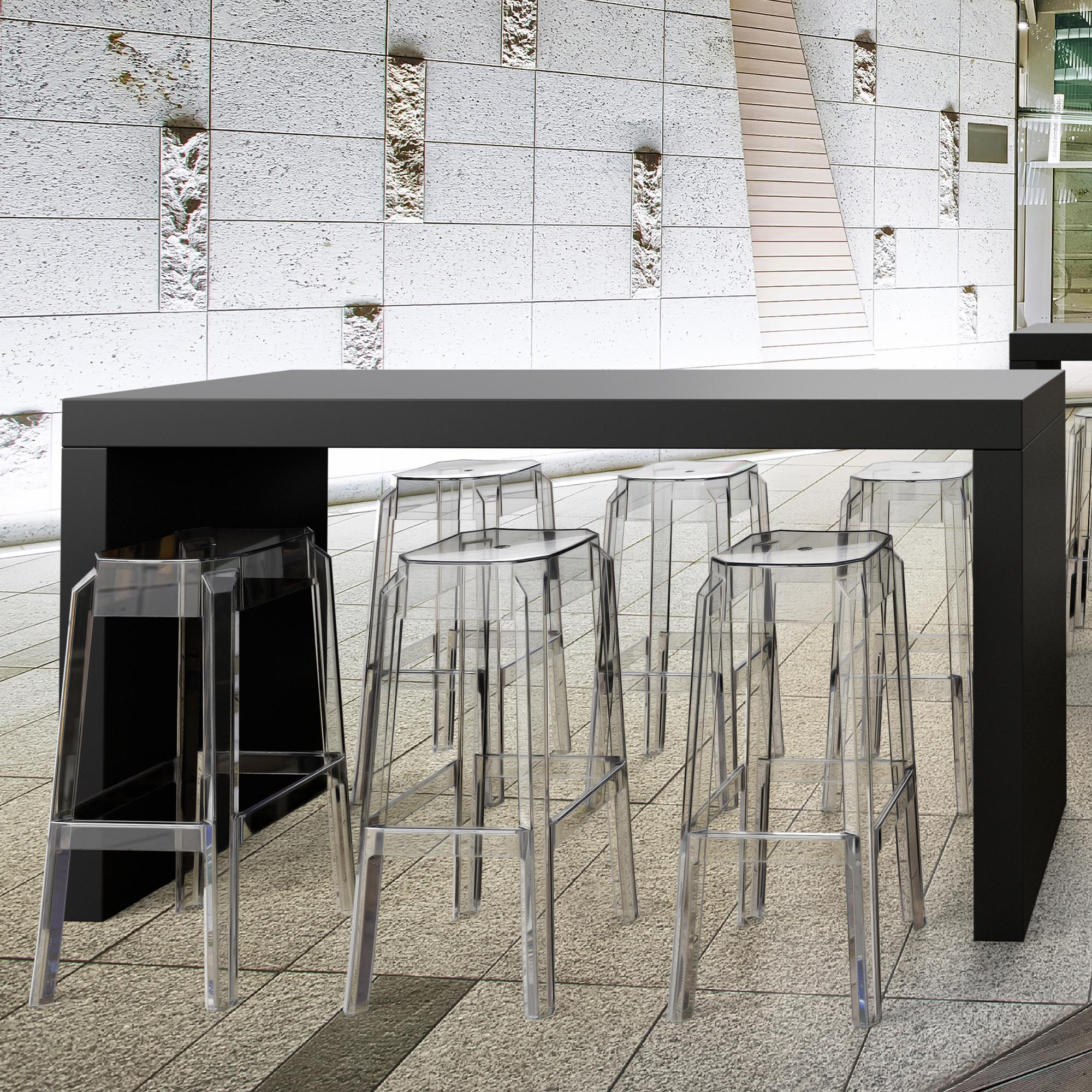 2er Set Barhocker Fox, transparent