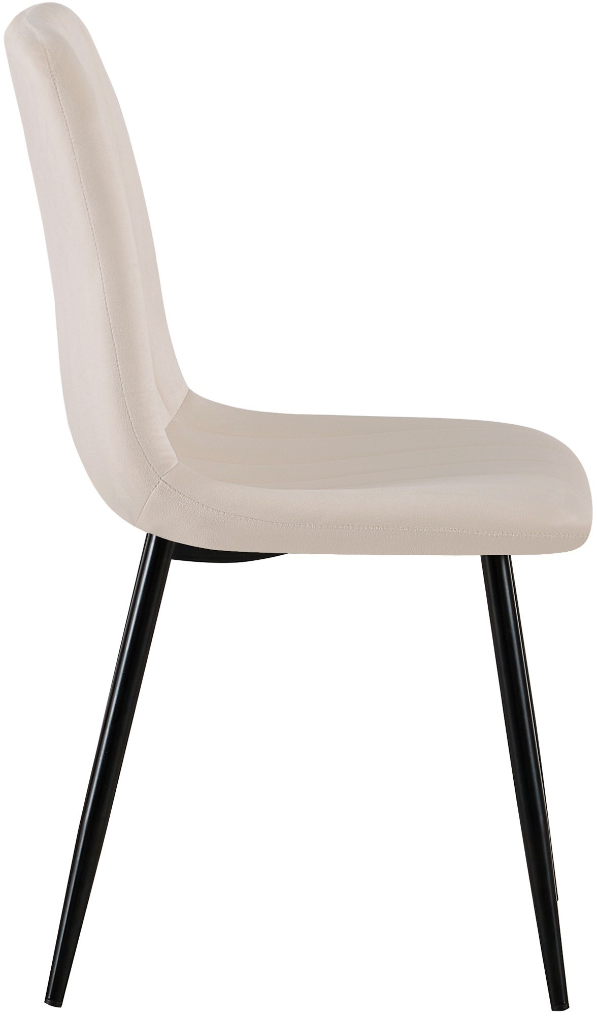 Stuhl Dijon Samt, creme