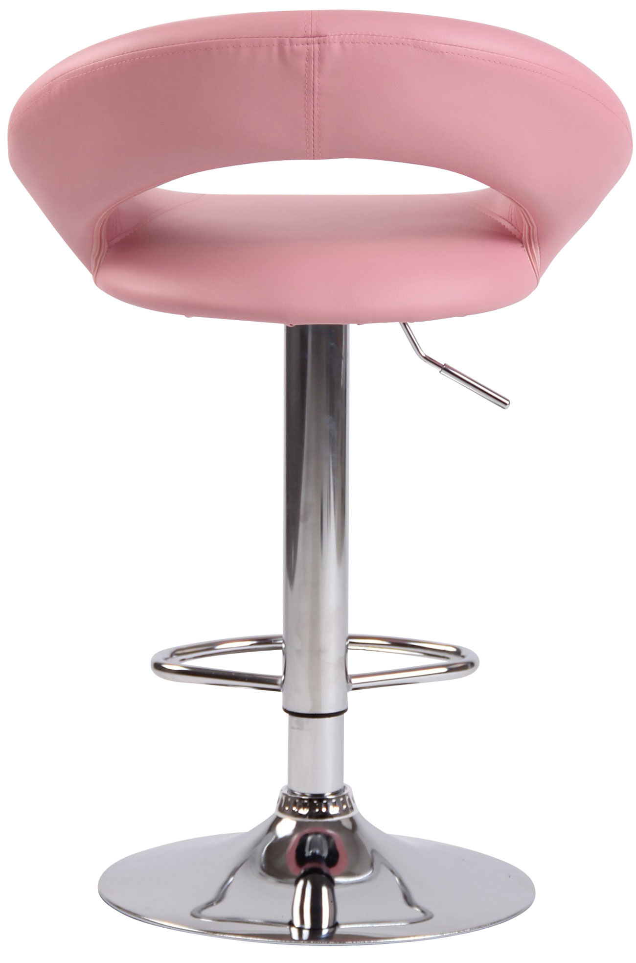 Barhocker Olinda Kunstleder chrom, pink