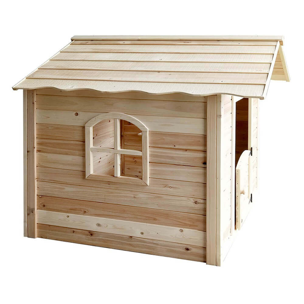 Spielhaus DER GROSSE PALAST - 106 x 111 cm Natur ohne Bank