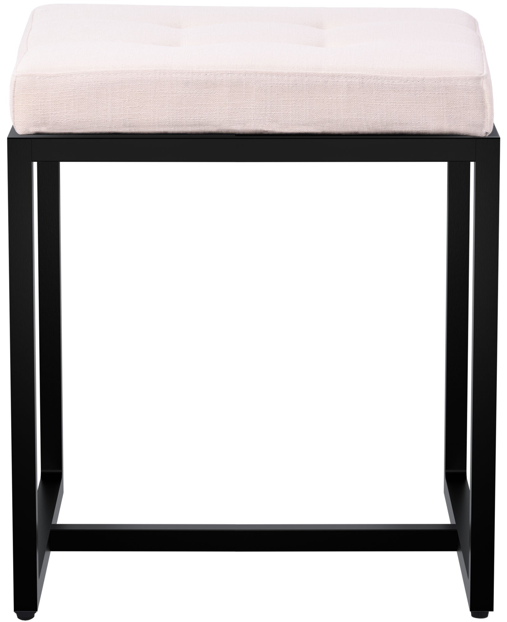 Sitzhocker Barci B Stoff, creme