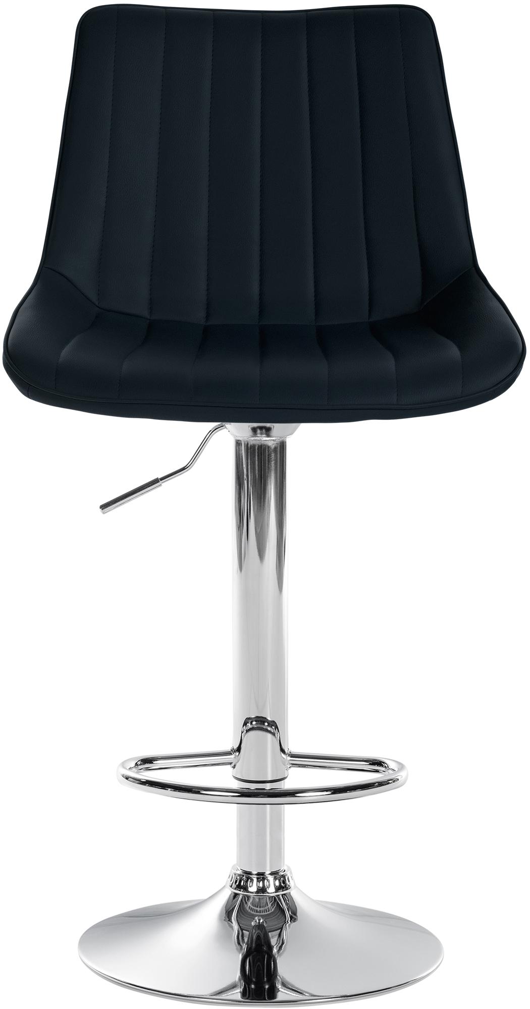 2er Set Barhocker Toni Kunstleder chrom, schwarz
