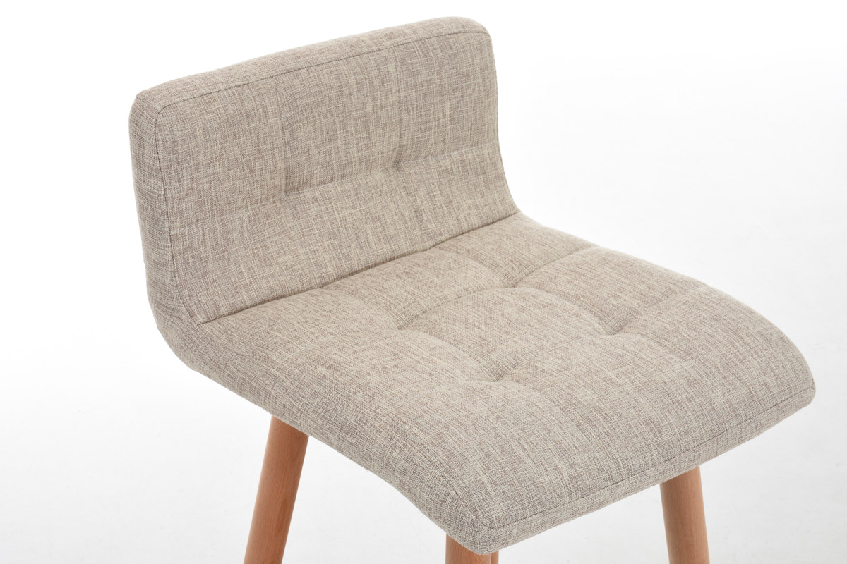 Barhocker Lincoln Stoff, creme