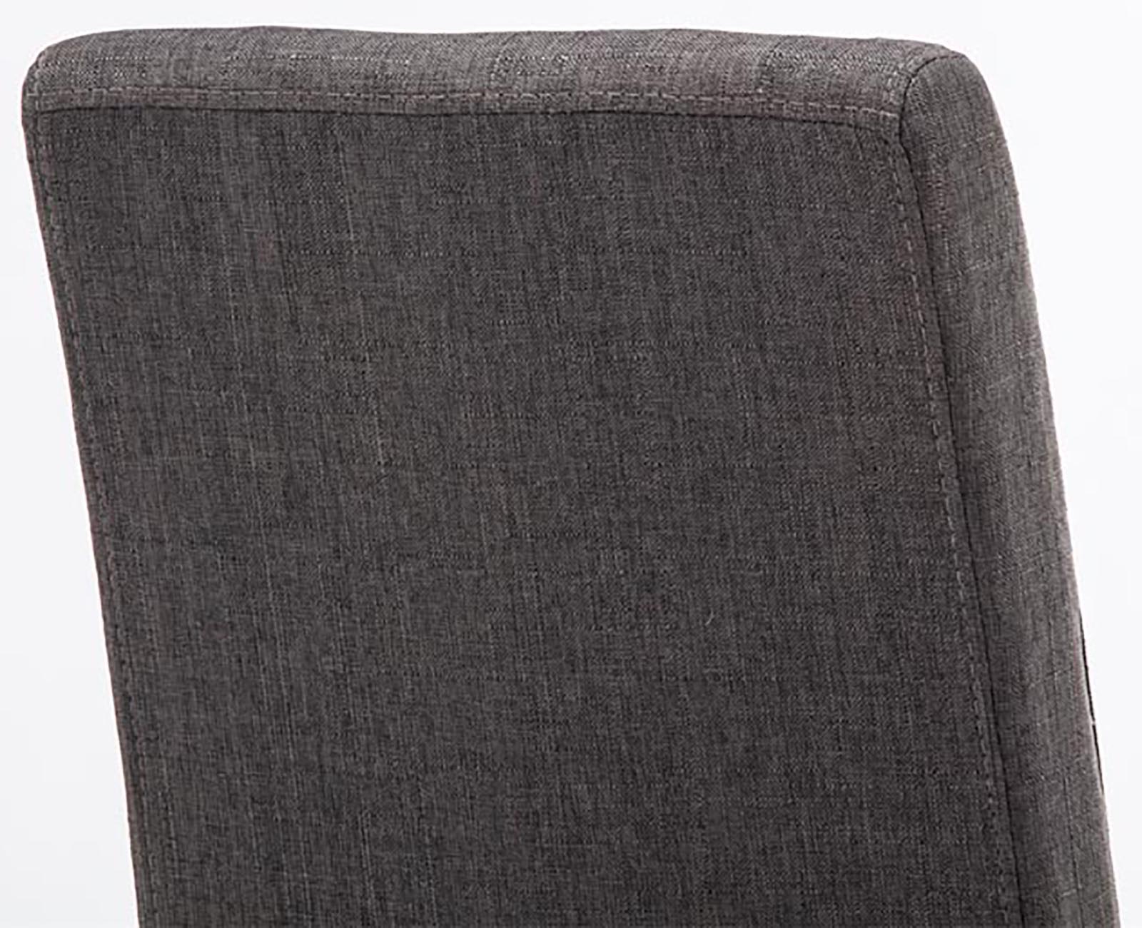 2er Set Esszimmerstuhl Ina Stoff schwarz, dunkelgrau