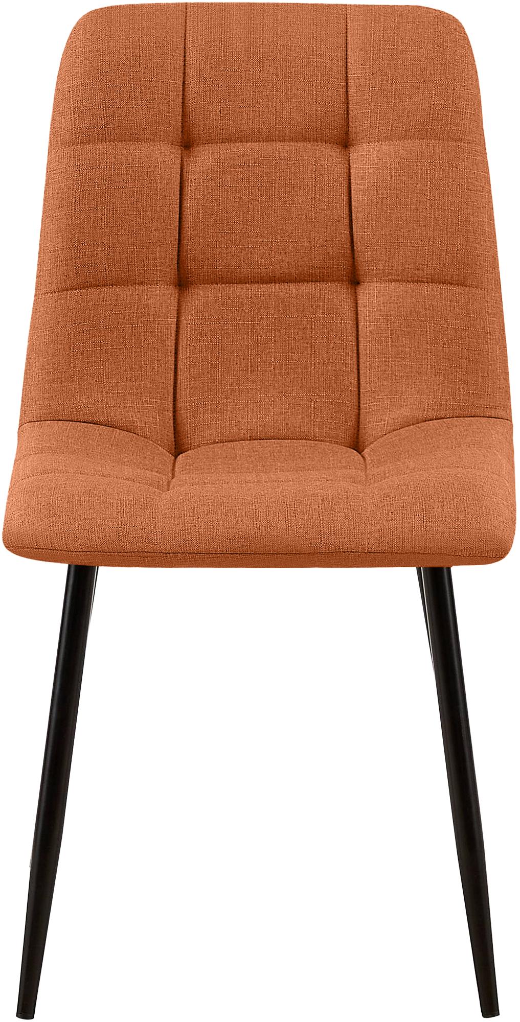 2er Set Esszimmerstuhl Tilde Stoff, orange