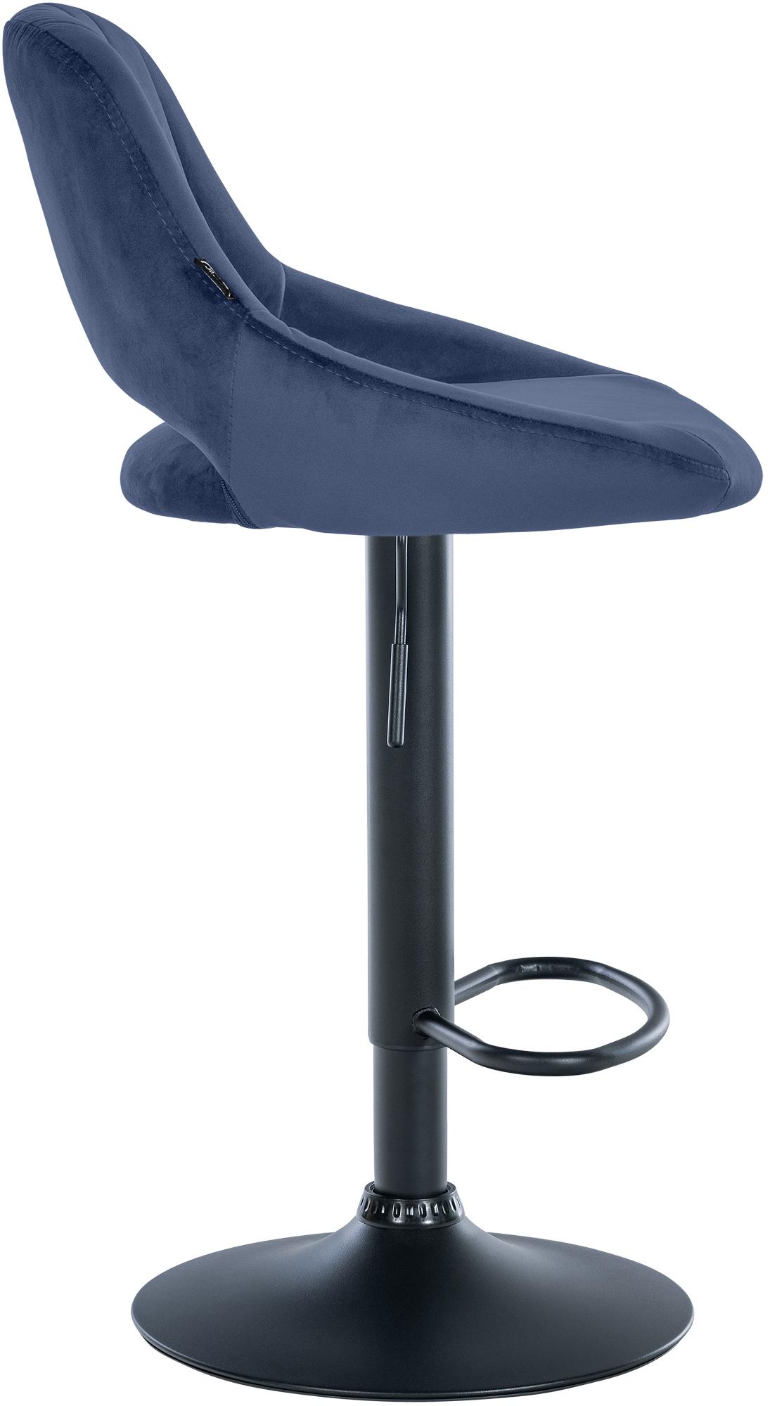 2er Set Barhocker Milet Samt B, blau