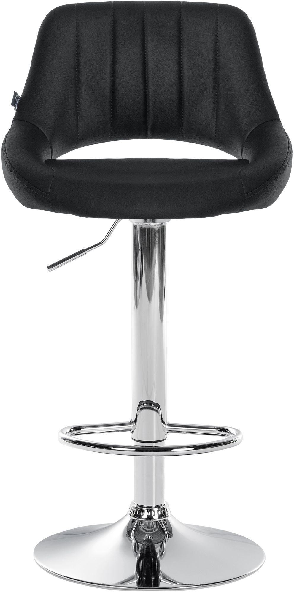 Barhocker Milet Kunstleder chrom, schwarz