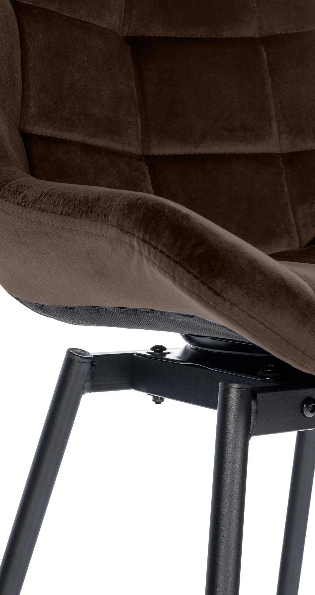 Barhocker Weston Schwenkbar Samt, braun