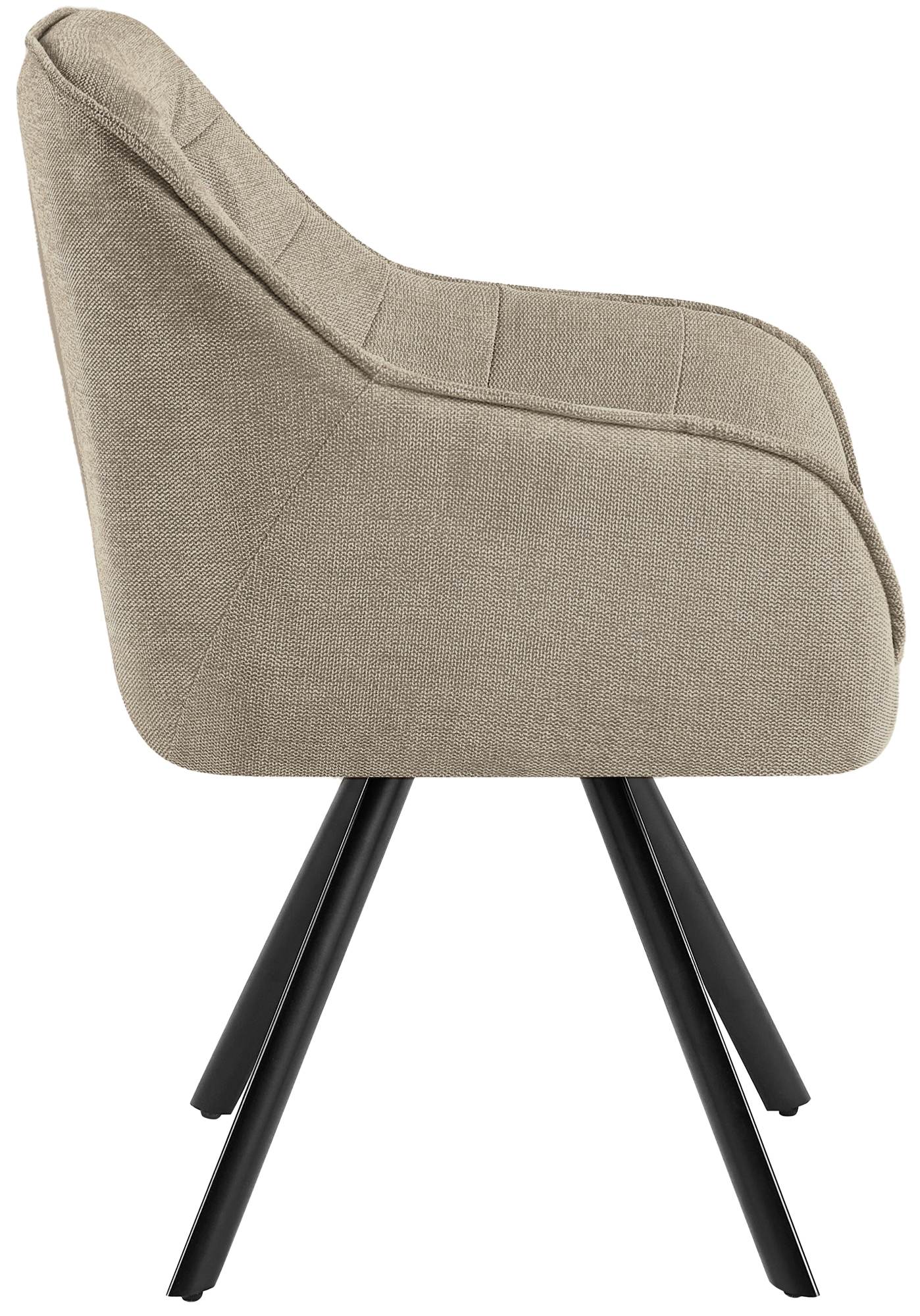 Stuhl Pettuli Stoff, taupe
