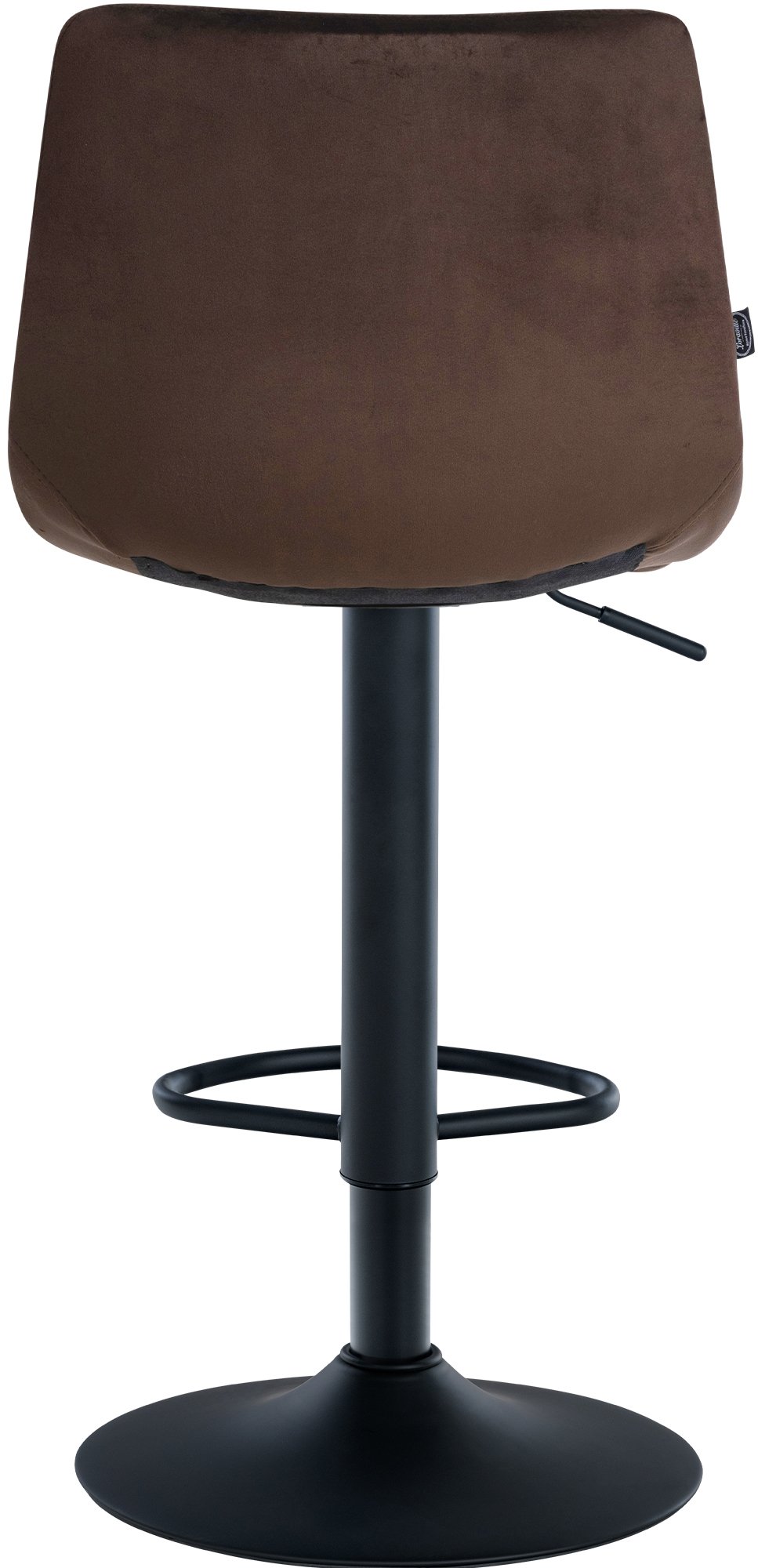 Barhocker Jerry Samt schwarz, braun