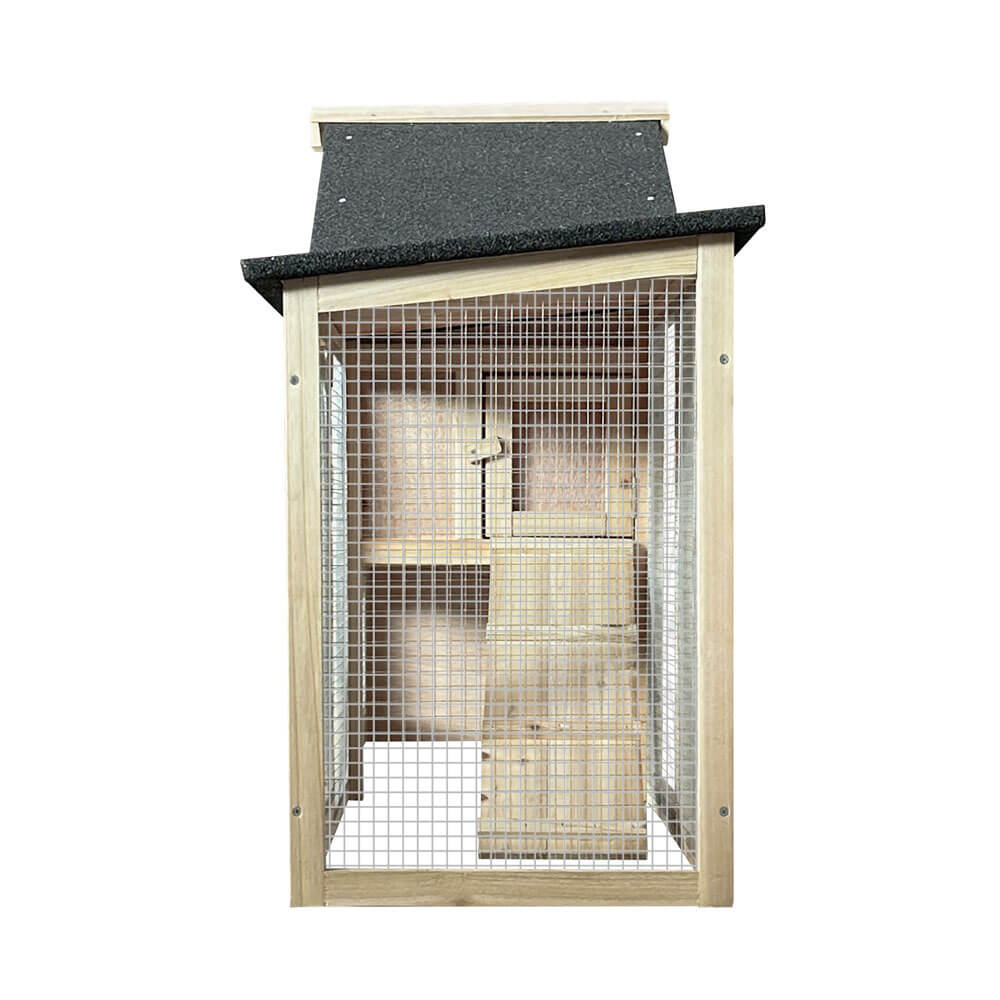 Kaninchenstall aus Holz CUNA - 210 x 84 cm