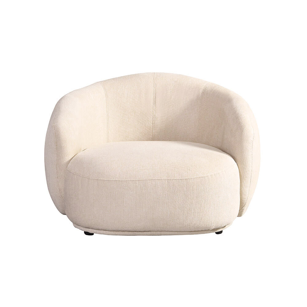 Sessel CASARA Webstoff Beige - 99 x 104 x 72 cm