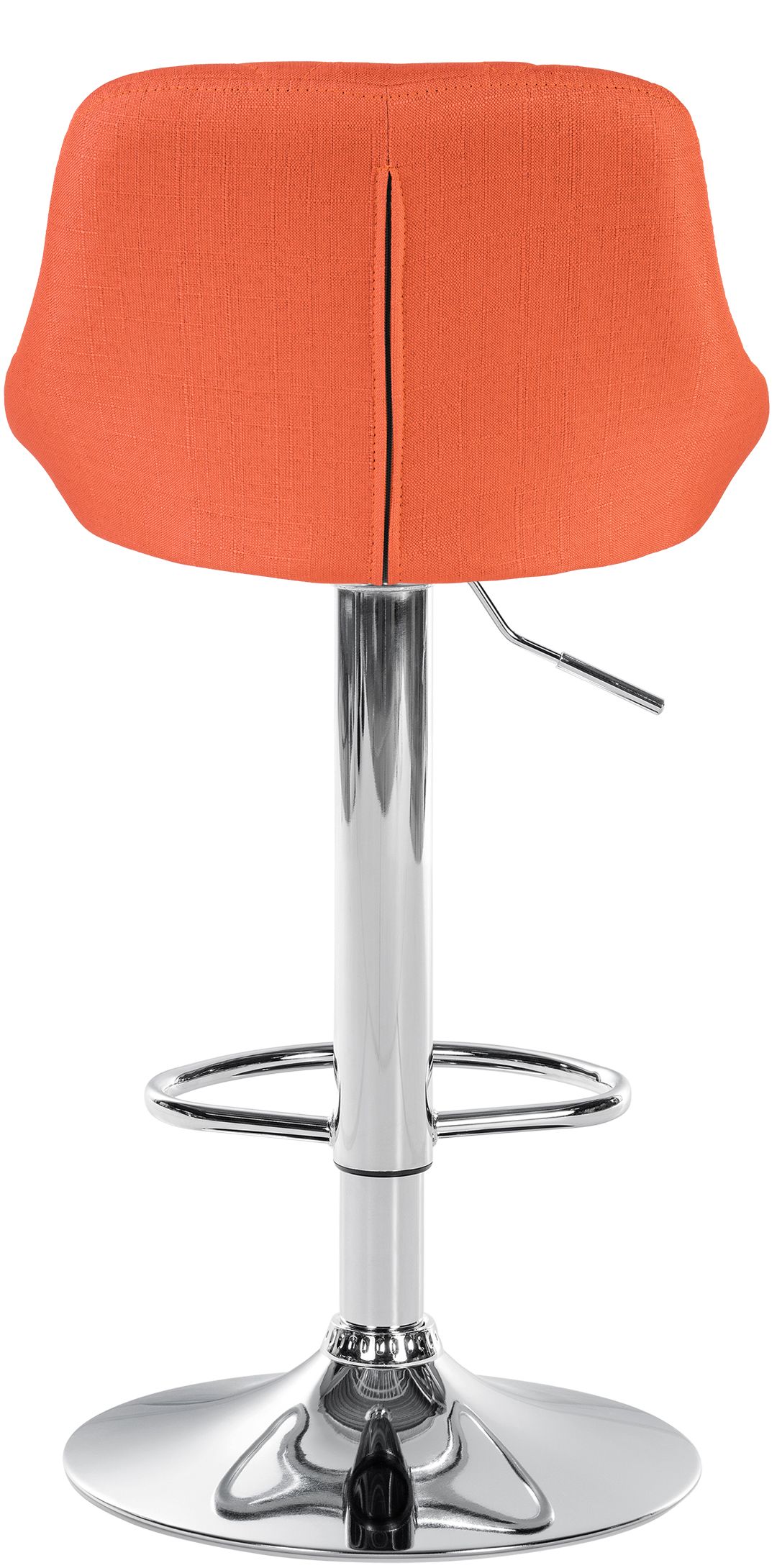 Barhocker Lazio Stoff chrom, orange