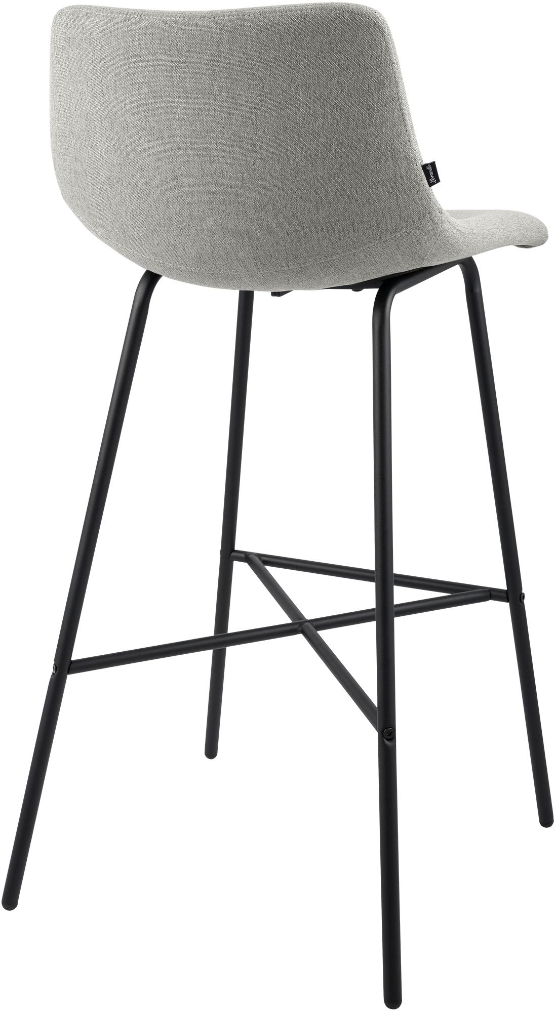 Barhocker Altona Stoff, grau