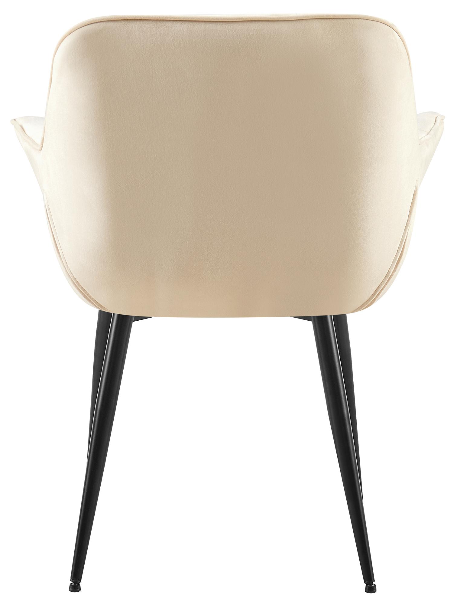 Esszimmerstuhl Roseville Samt, creme