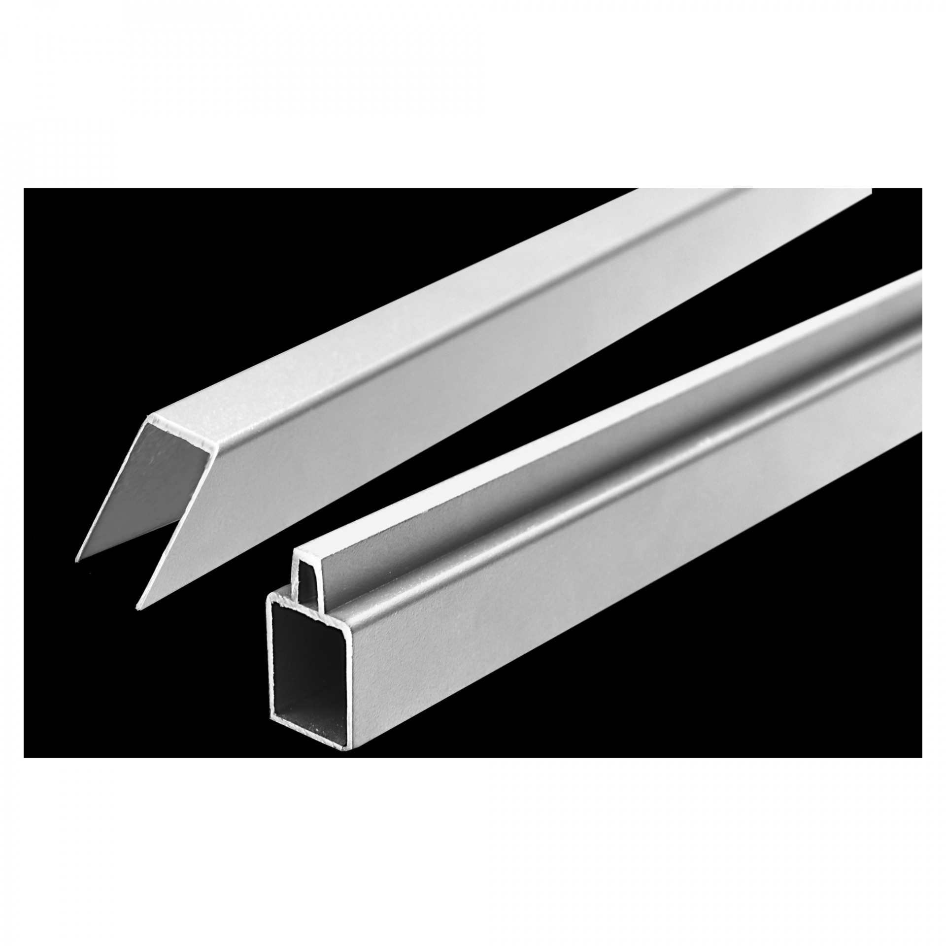 ECOSTECK-Start & Abschluss Set, SILBER, für ein Eckelement, 32/25 x 20 x 900 mm, Aluminium