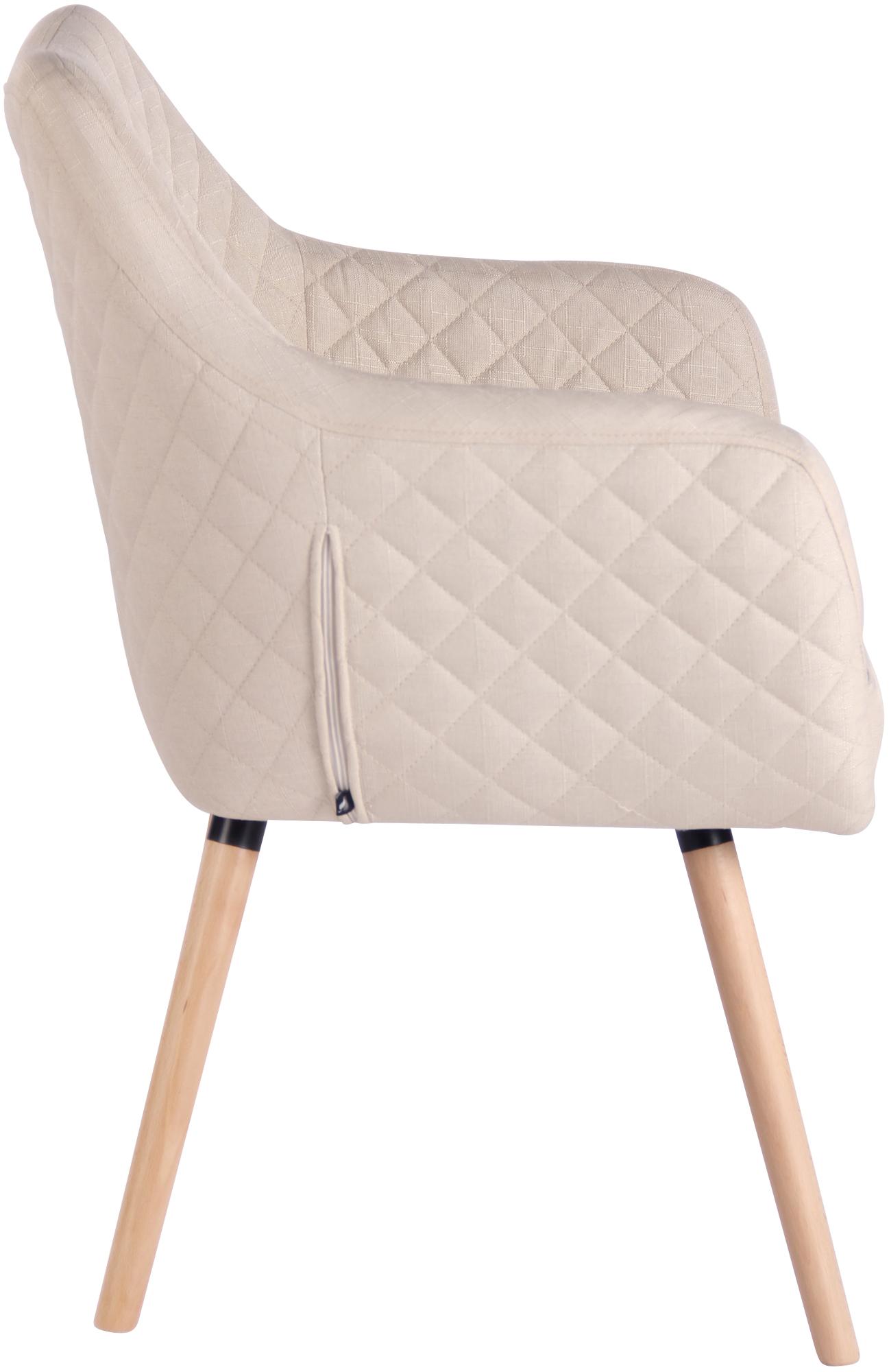 Esszimmerstuhl Gent Stoff natura, creme