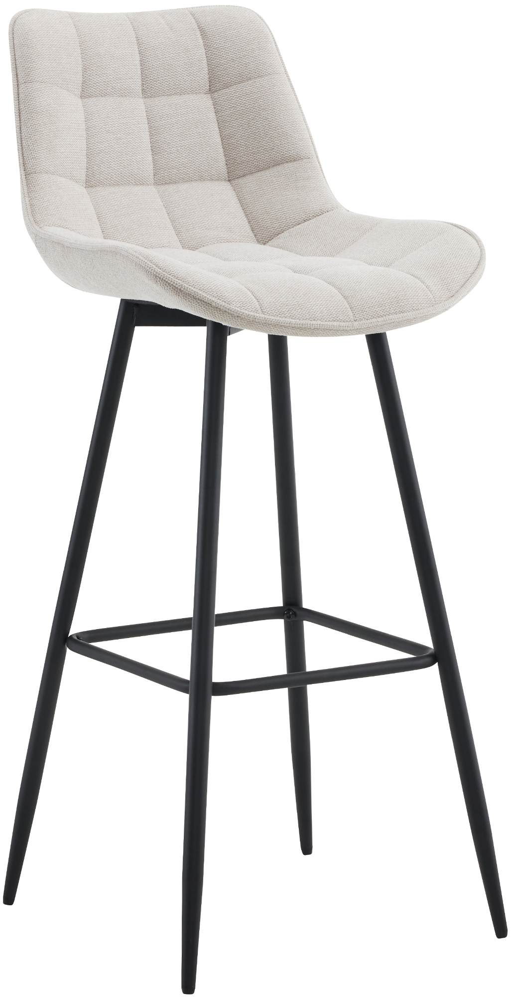 Barhocker Dartford Stoff, creme