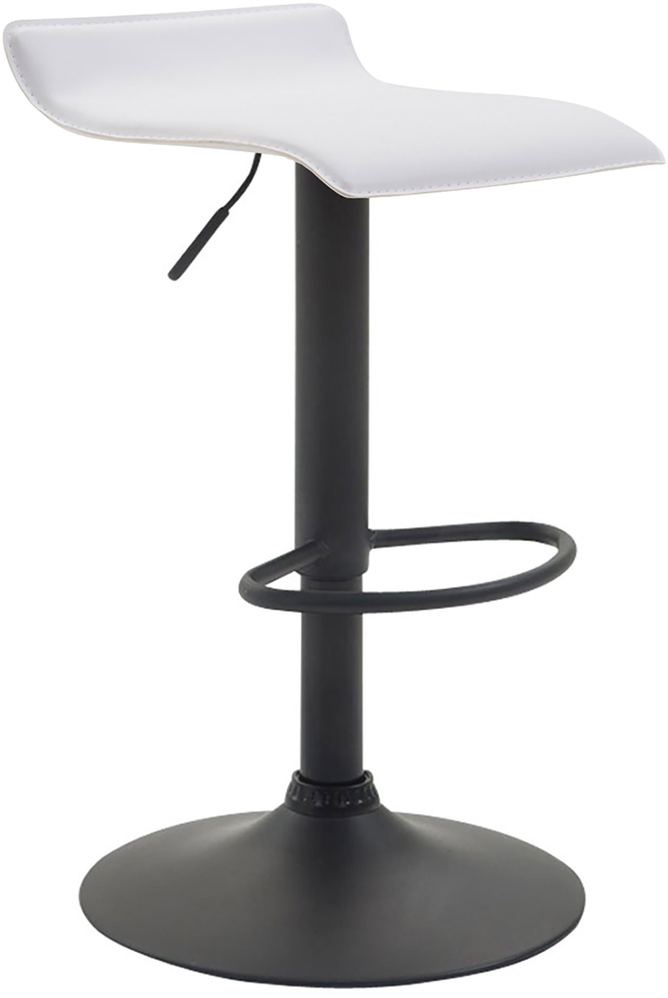 Barhocker Dyn V2 Kunstleder schwarz, weiß