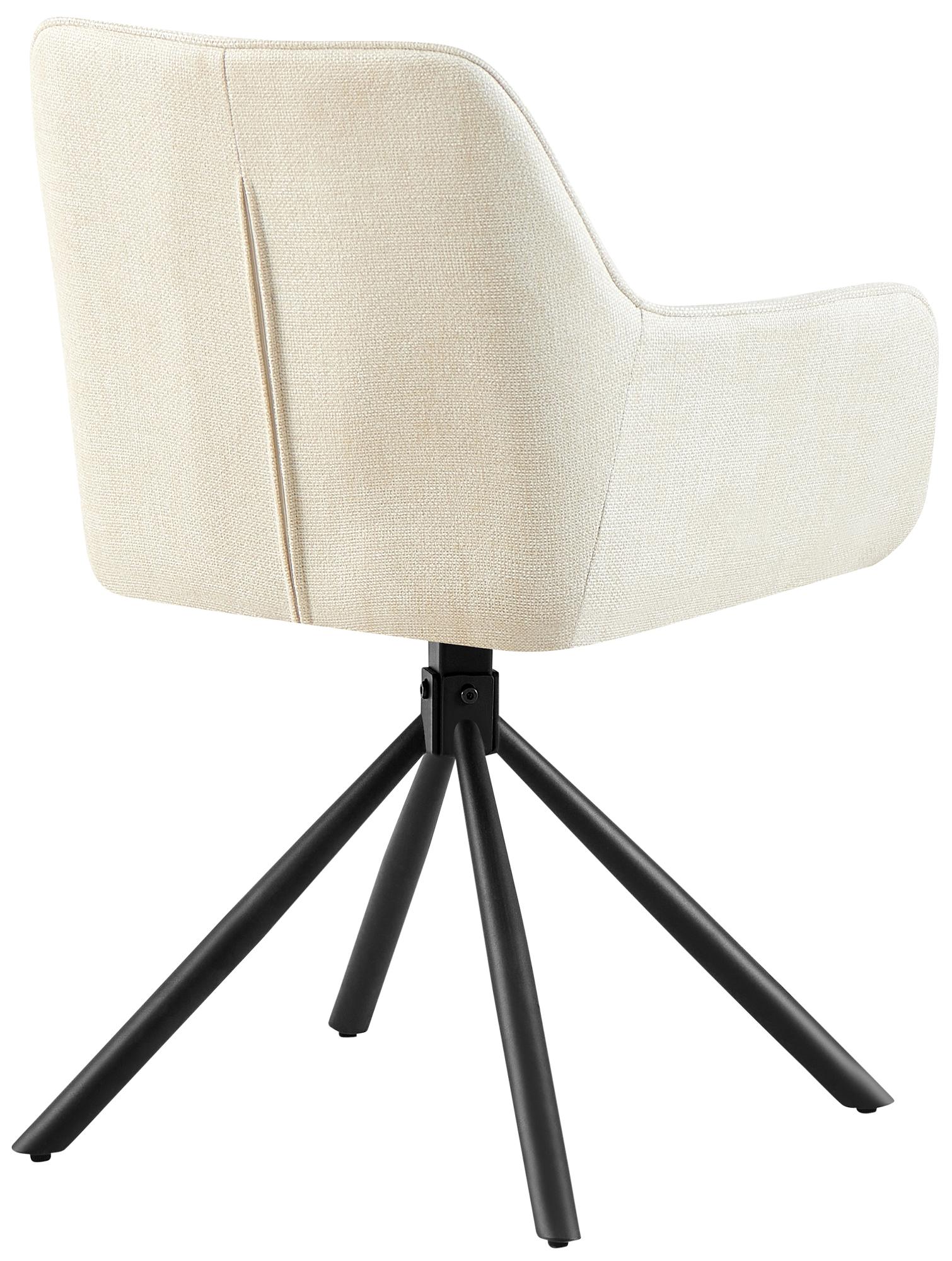 2er Set Stuhl Tipton Stoff, creme