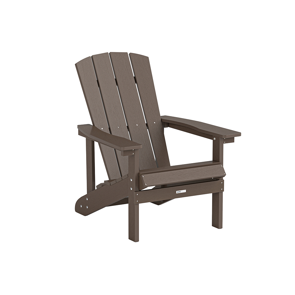 Gartenstuhl FAREA inkl. Hocker – Schwarz- Braun