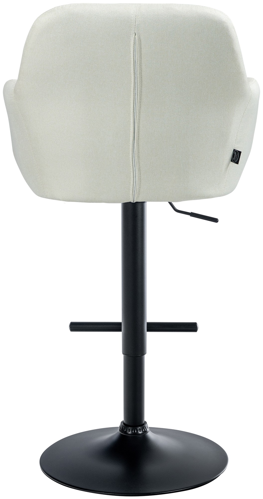 Barhocker Natoma Stoff schwarz, creme