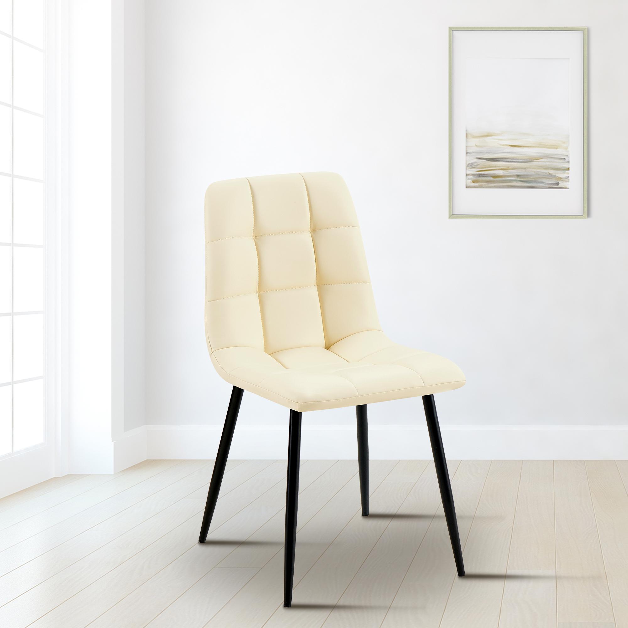 Esszimmerstuhl Antibes Kunstleder, creme