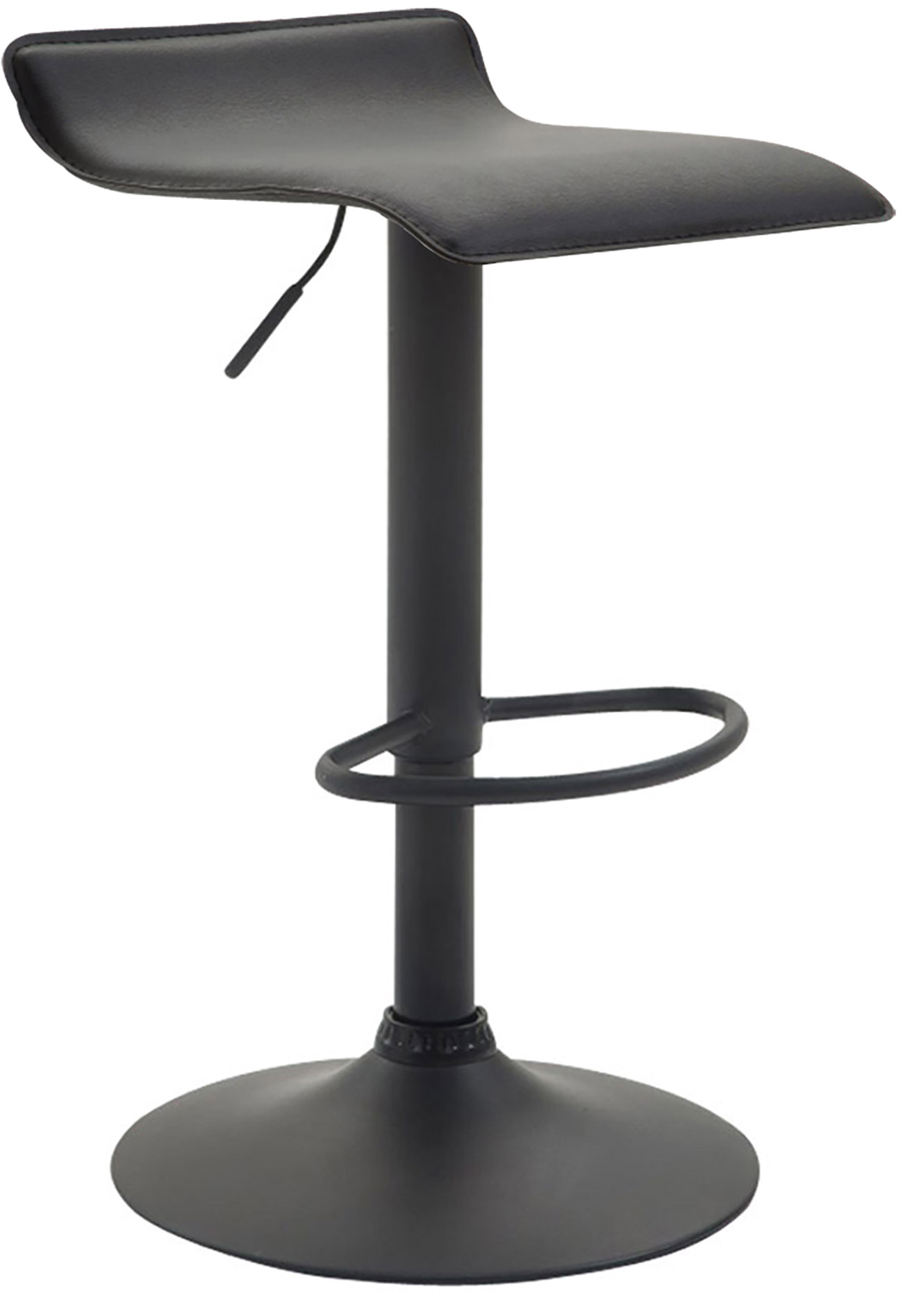 Barhocker Dyn V2 Kunstleder schwarz, schwarz