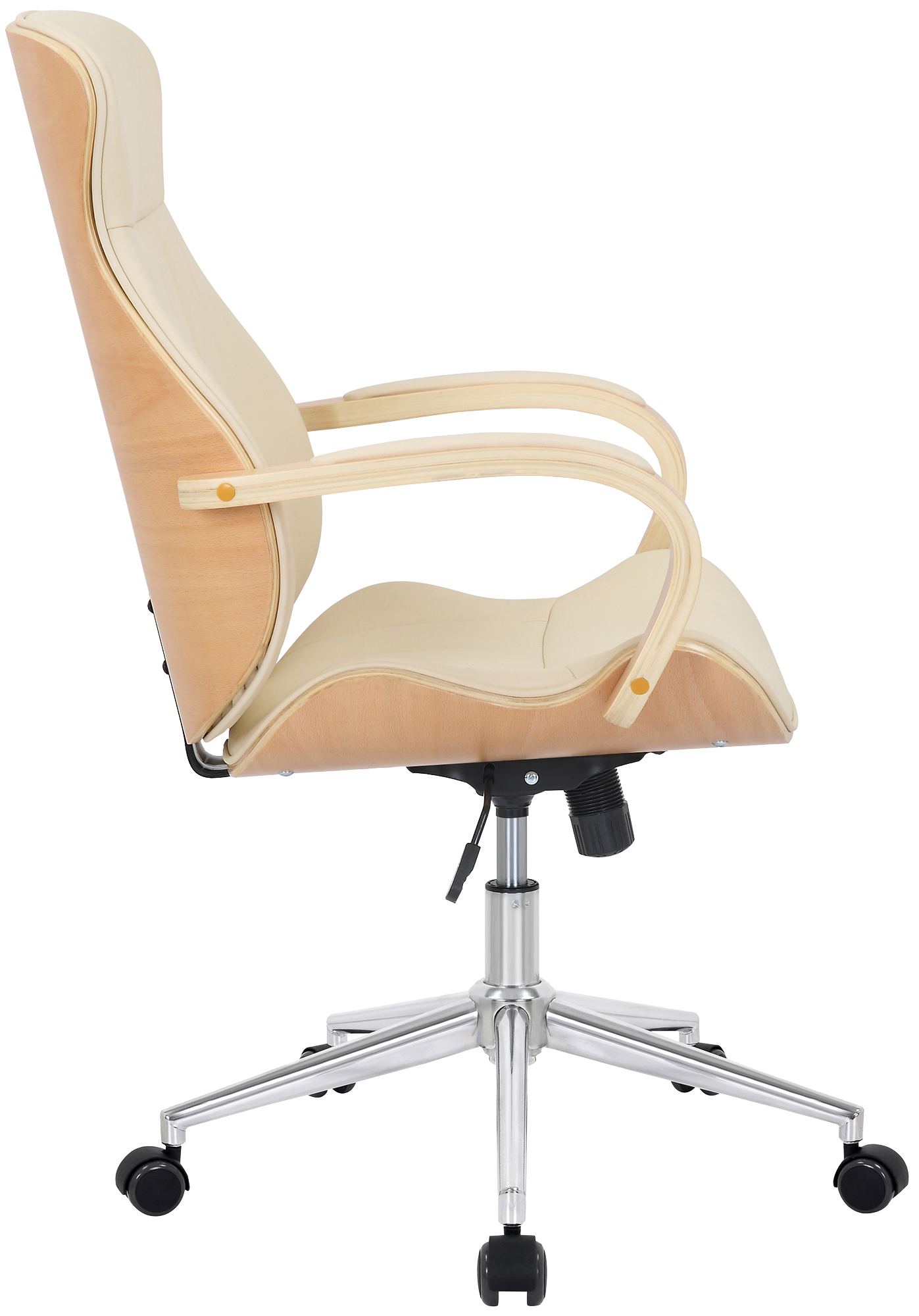Bürostuhl Melilla Kunstleder, natura/creme