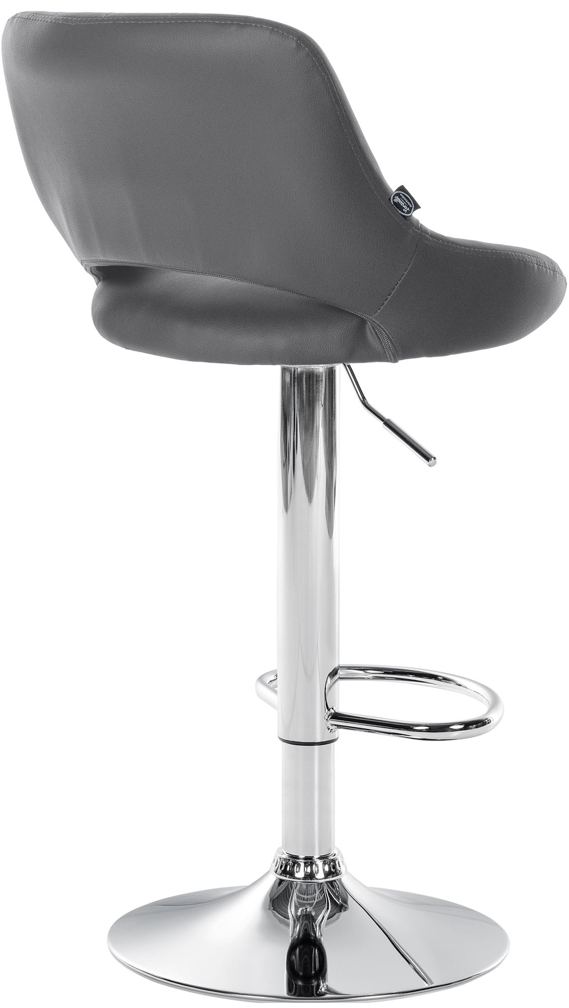 2er Set Barhocker Milet Kunstleder C, grau