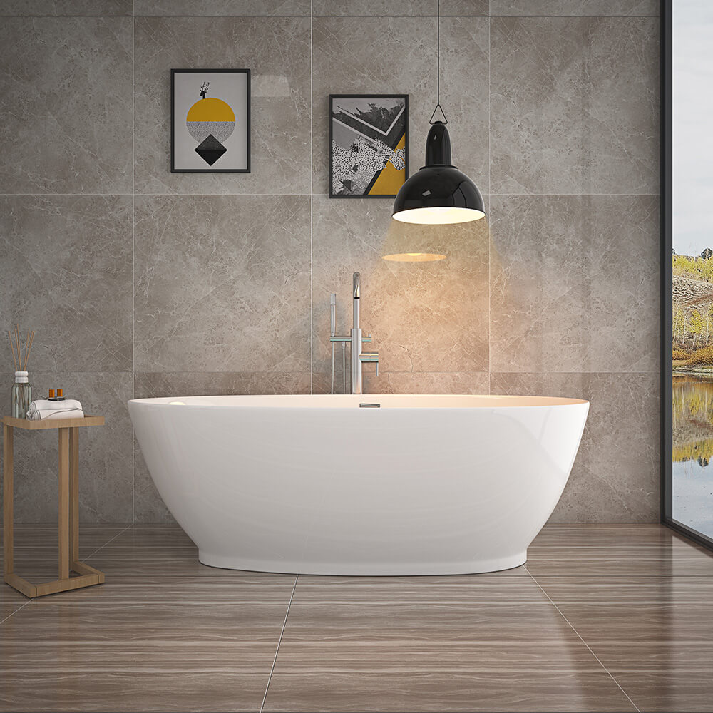 Freistehende Badewanne DELIA - 180 x 90 cm