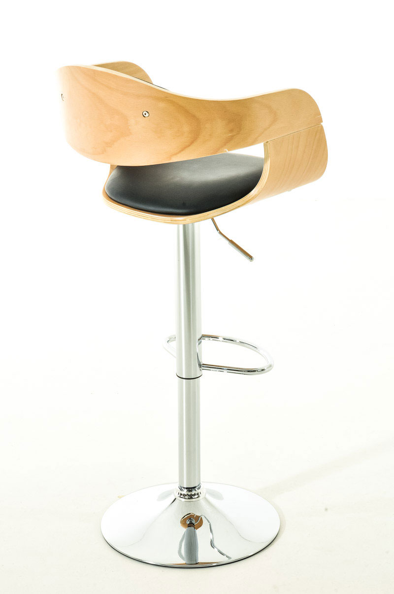 2er Set Barhocker Kingston C Kunstleder, natura/schwarz
