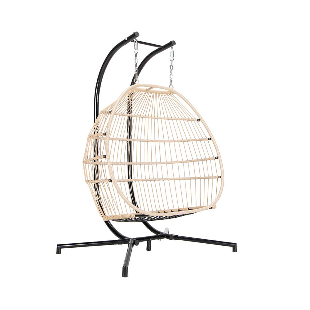 Hängesessel LOMA – 2 Sitzer Beige