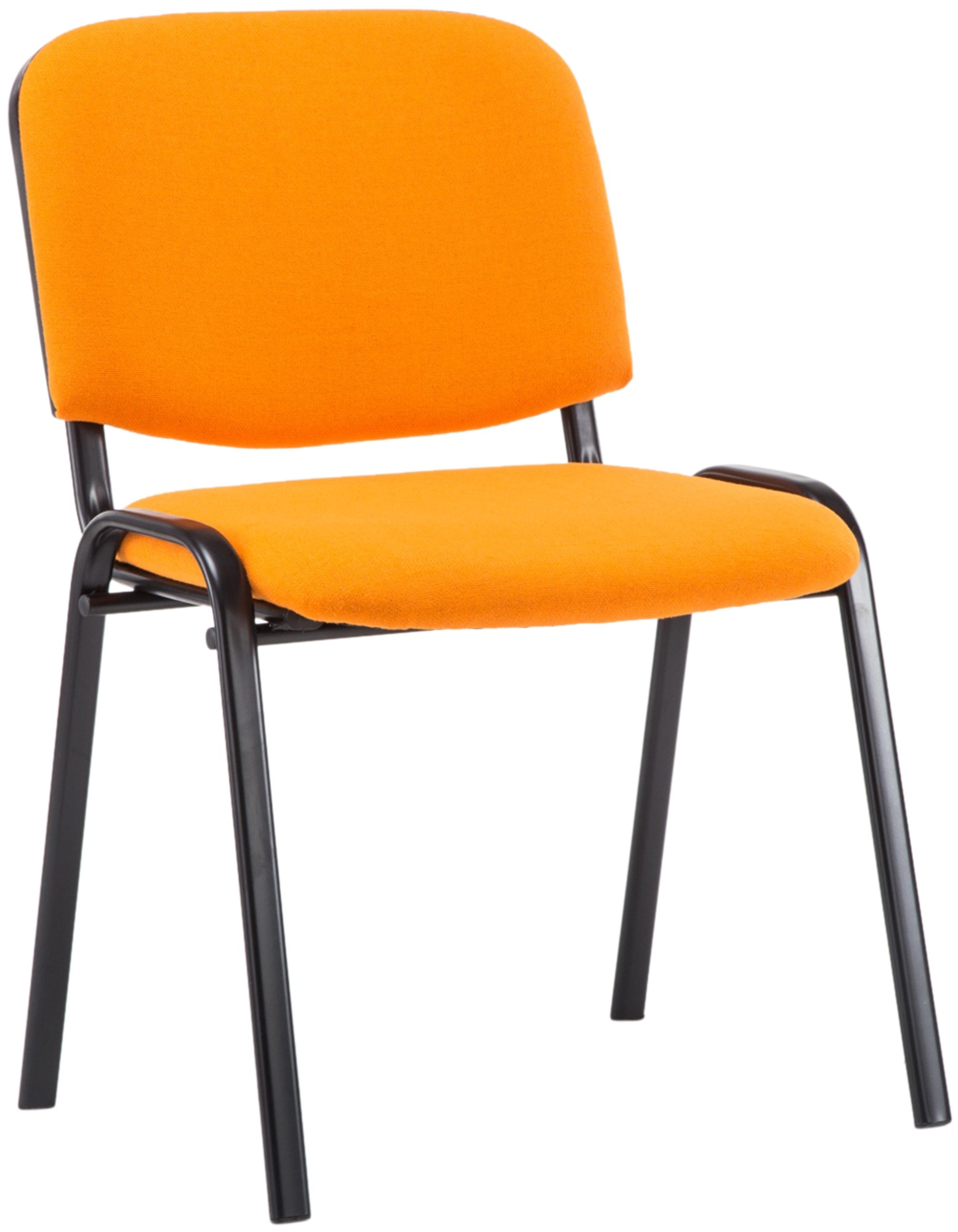 Besucherstuhl Ken V2 Stoff, orange