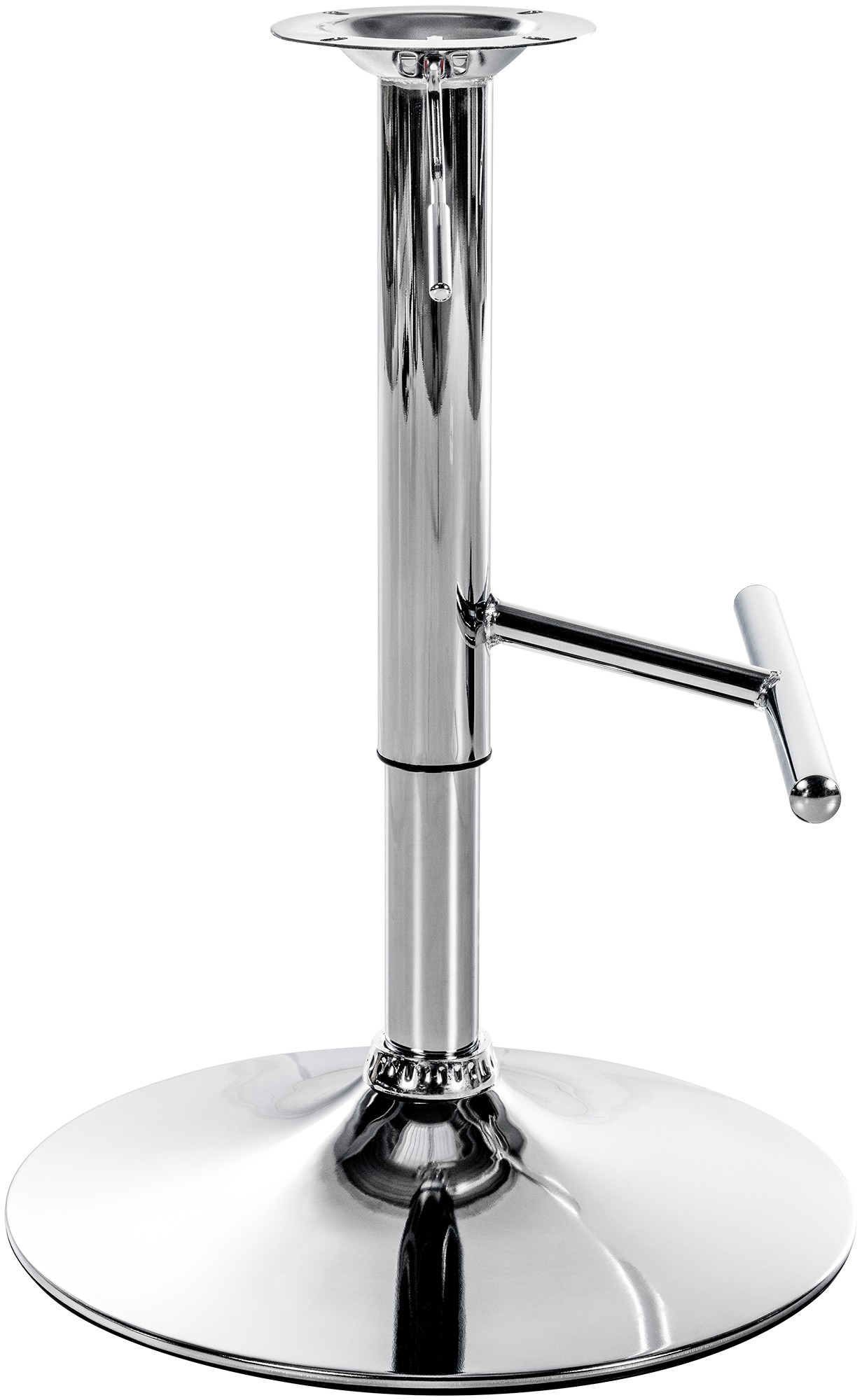 Ersatz T Gestell für Barhocker, chrom