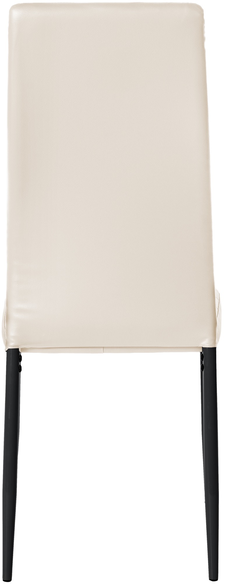 4er Set Esszimmerstühle Mayfair Kunstleder, creme