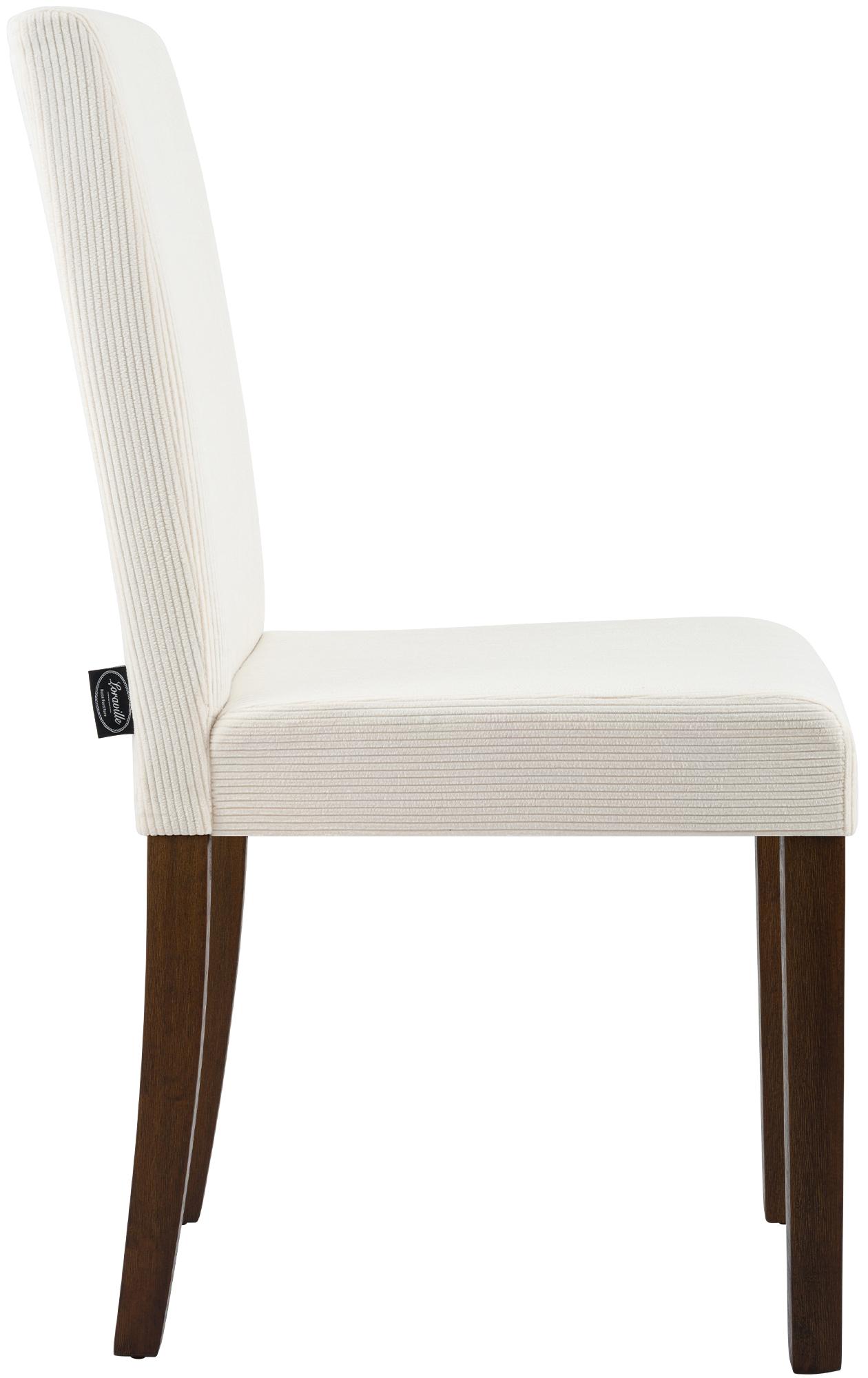 Esszimmerstuhl Ina Cord antik dunkel, creme