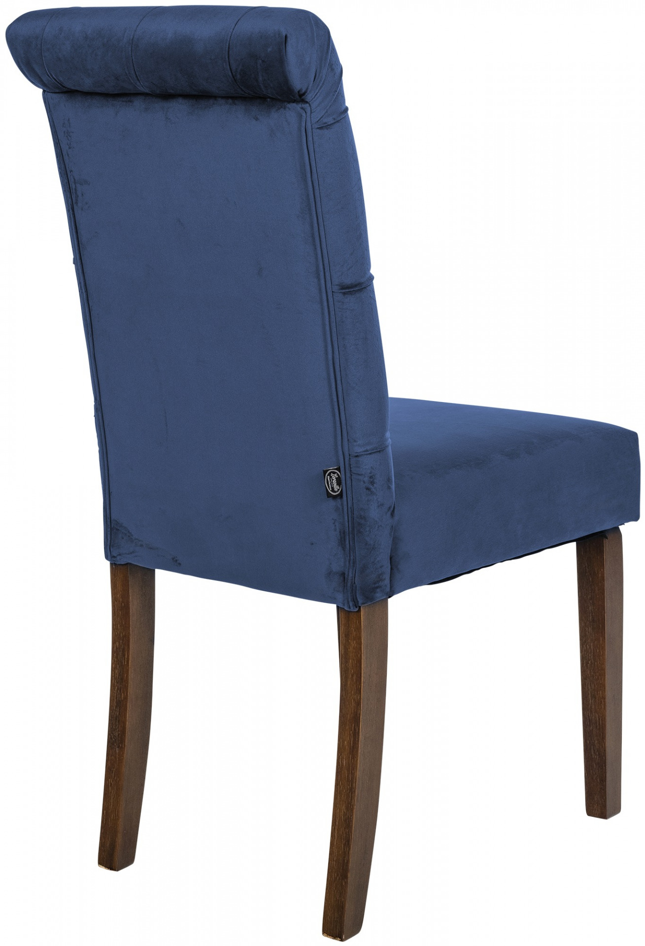 2er Set Esszimmerstühle Lisburn Samt, blau