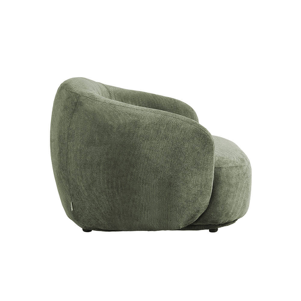 Sessel CASARA Webstoff Dunkelgrün - 99 x 104 x 72 cm