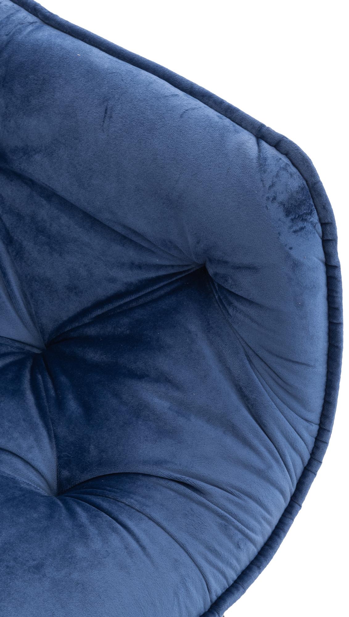 Stuhl Tanna Samt, blau