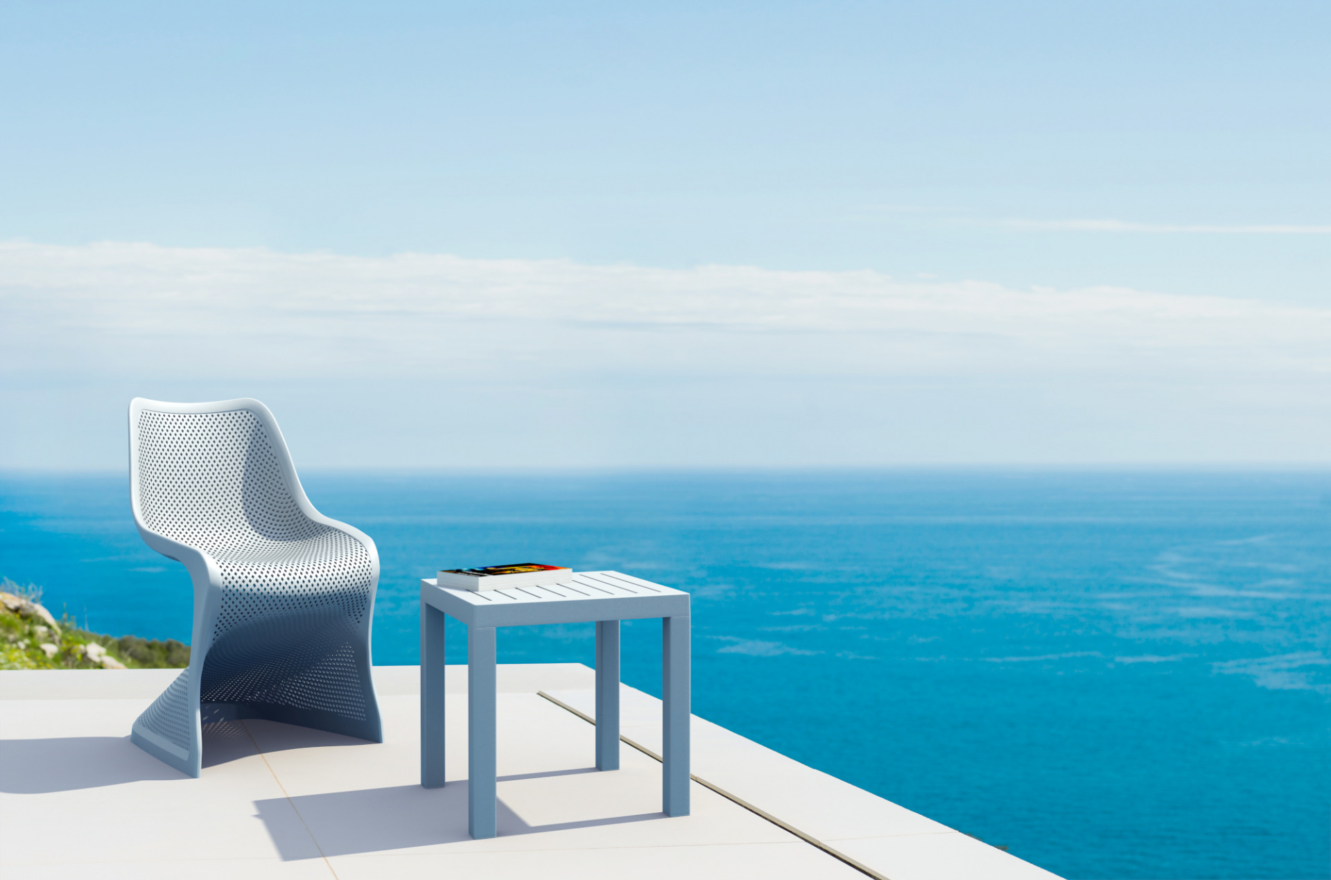 Beistelltisch Ocean, grau
