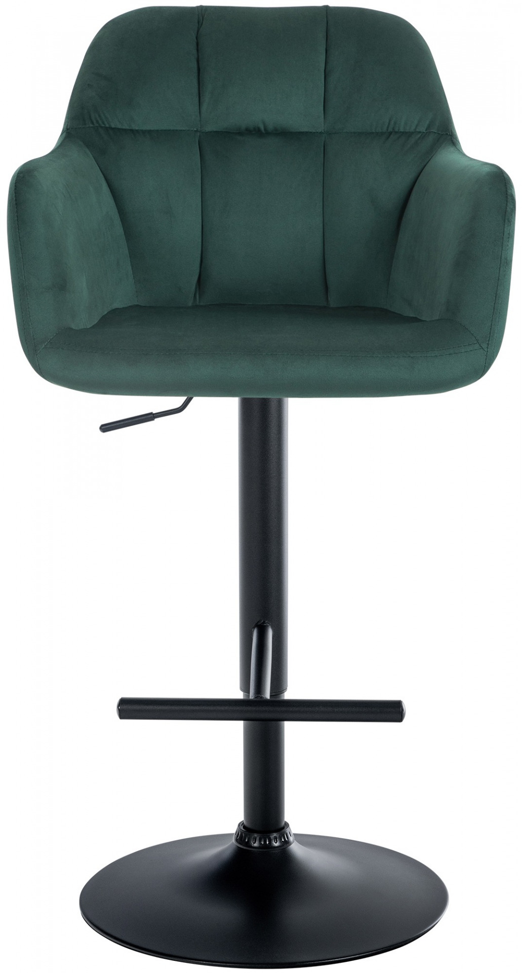 Barhocker Natoma Samt schwarz, grün