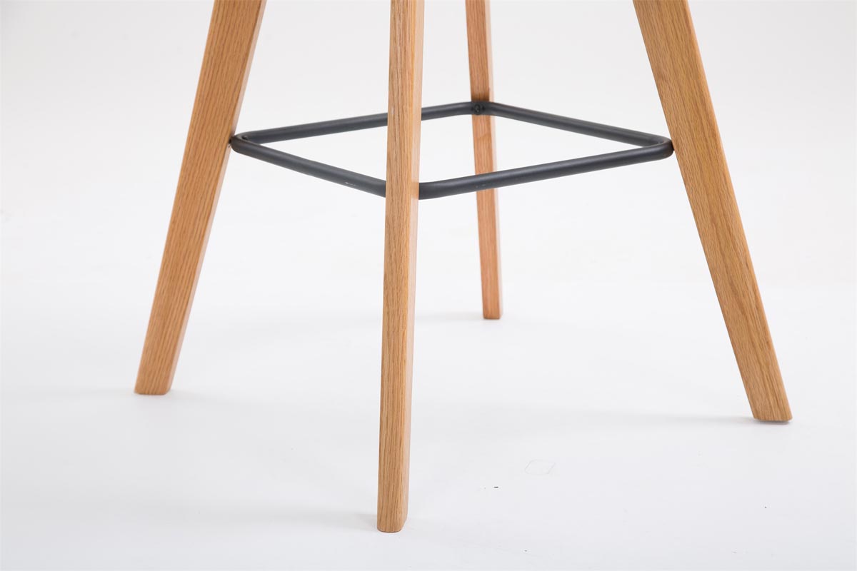 Barhocker Metz Stoff Natura, grau
