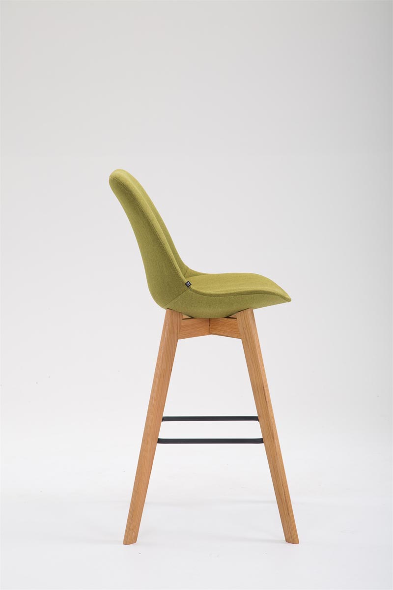 Barhocker Metz Stoff Natura, grün