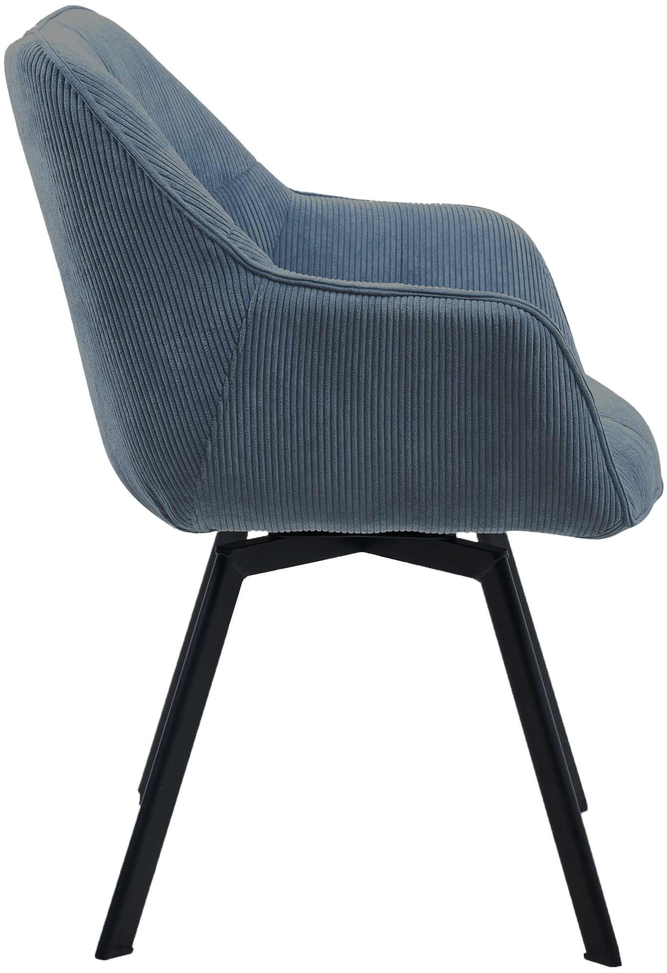 Esszimmerstuhl Jordi Cord, blau