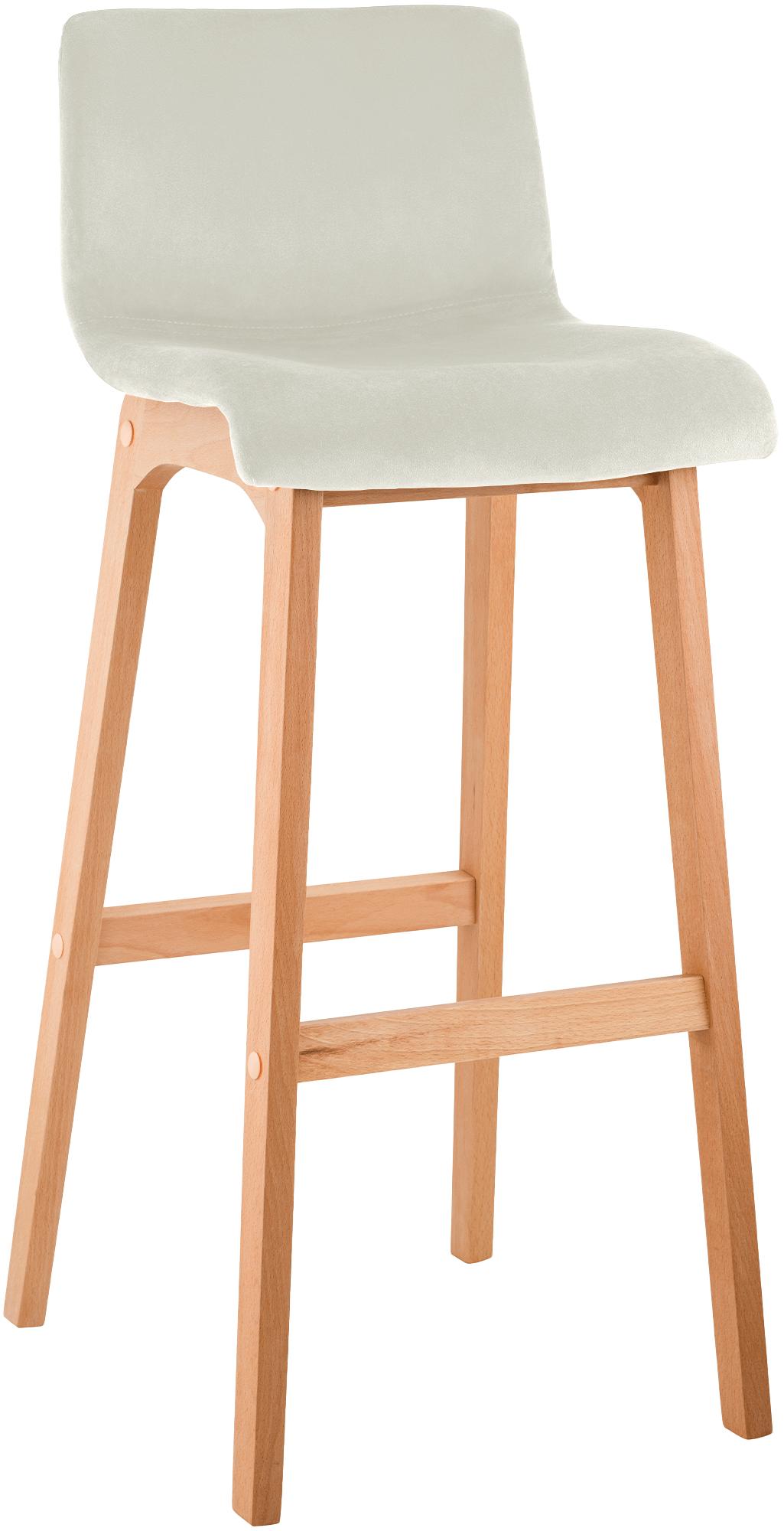 Barhocker Hoover Samt Natura, creme