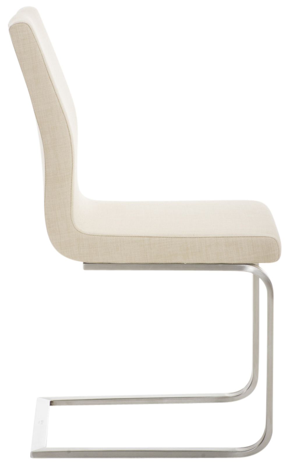 2er Set Esszimmerstühle Belfort Stoff, creme