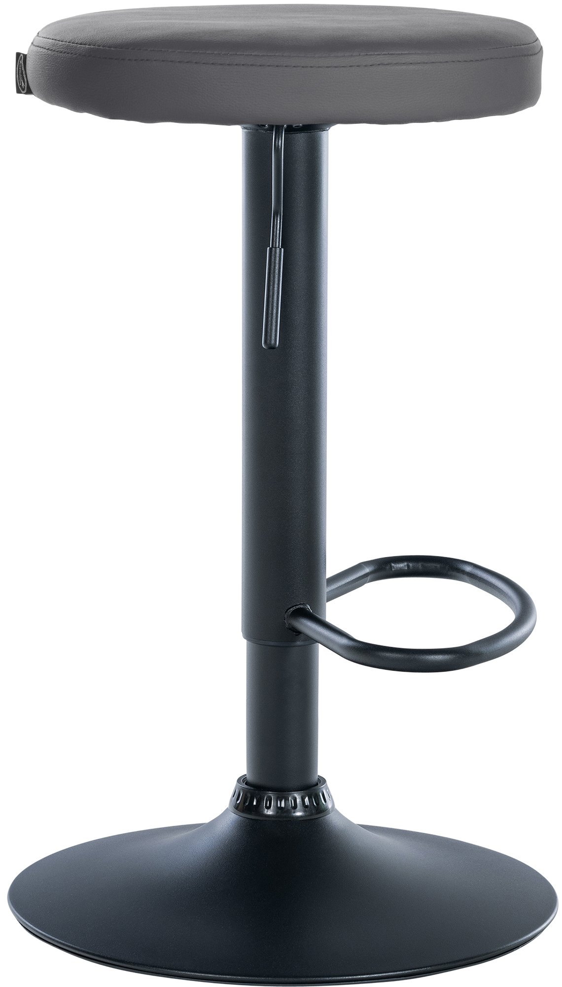 2er Set Barhocker Ponte Kunstleder schwarz, grau